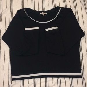 Jockey-style crop top